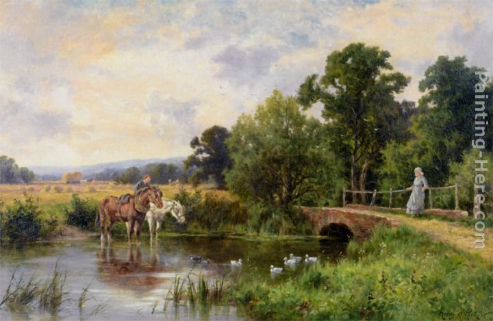 Henry Hillier Parker Watering the Horses